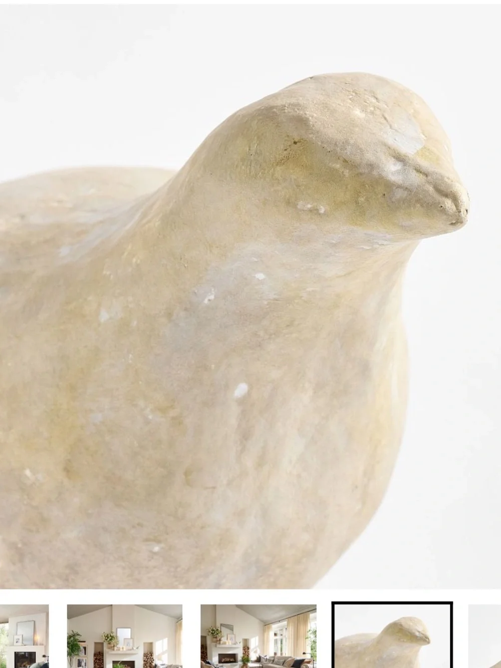 Pottery Barn Artisan Studio Bird Object Set of Two